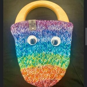 Rainbow Knit Mini Bag